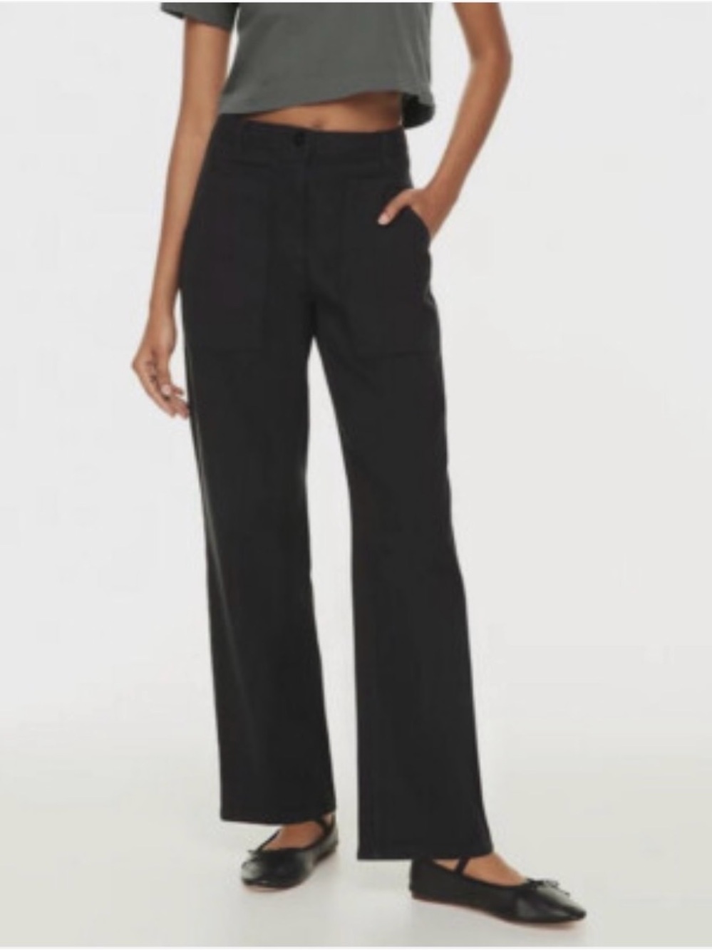 Aritzia Wilfred Free Ascendant Pant in black size 12